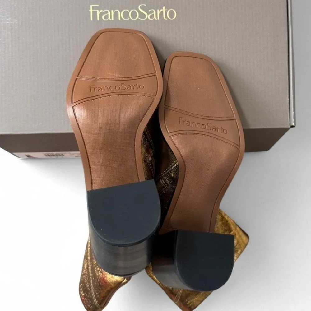 Franco Sarto Bronze Stevie Boots, Women's Size‎ 8.5